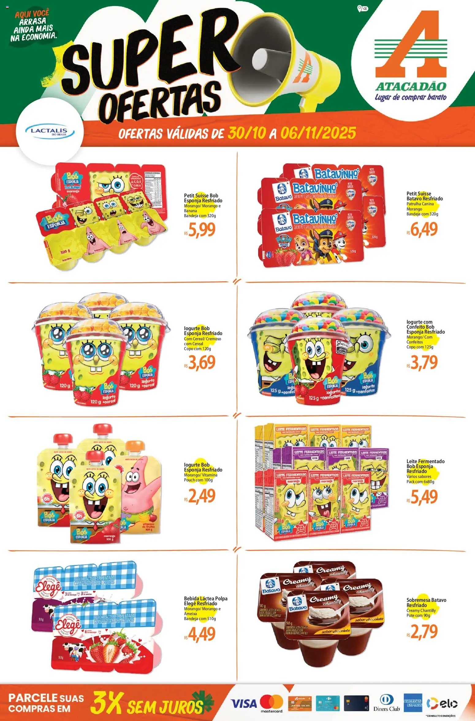 Pré-Visualização do folheto "Ofertas - CE" da loja Atacadão válido a partir de 30/10/2025