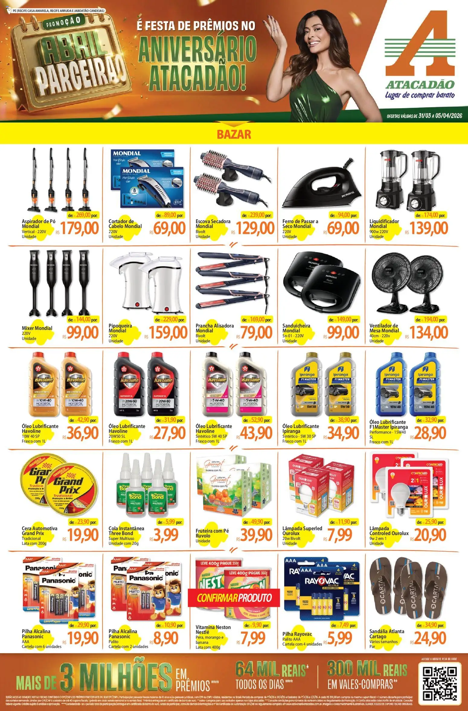 Pré-Visualização do folheto "Atacadão ofertas - PE" da loja Atacadão válido a partir de 31/03/2026