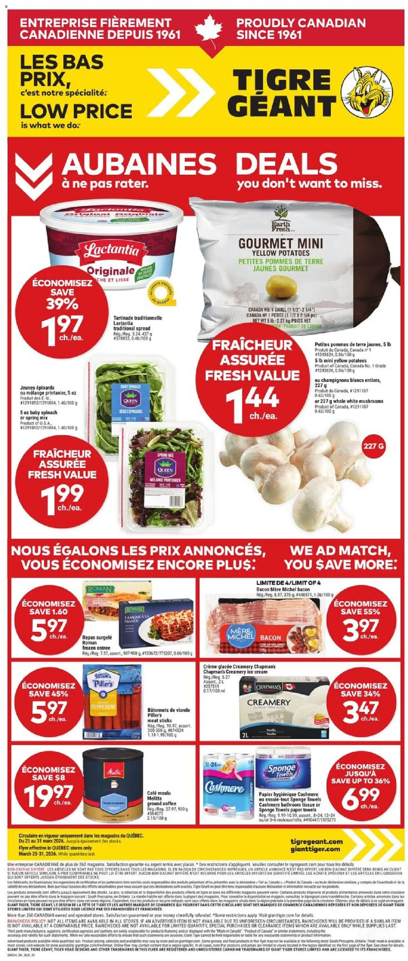 Preview of leaflet Weekly Flyer from shop Giant Tiger is valid from Mar 25, 2026