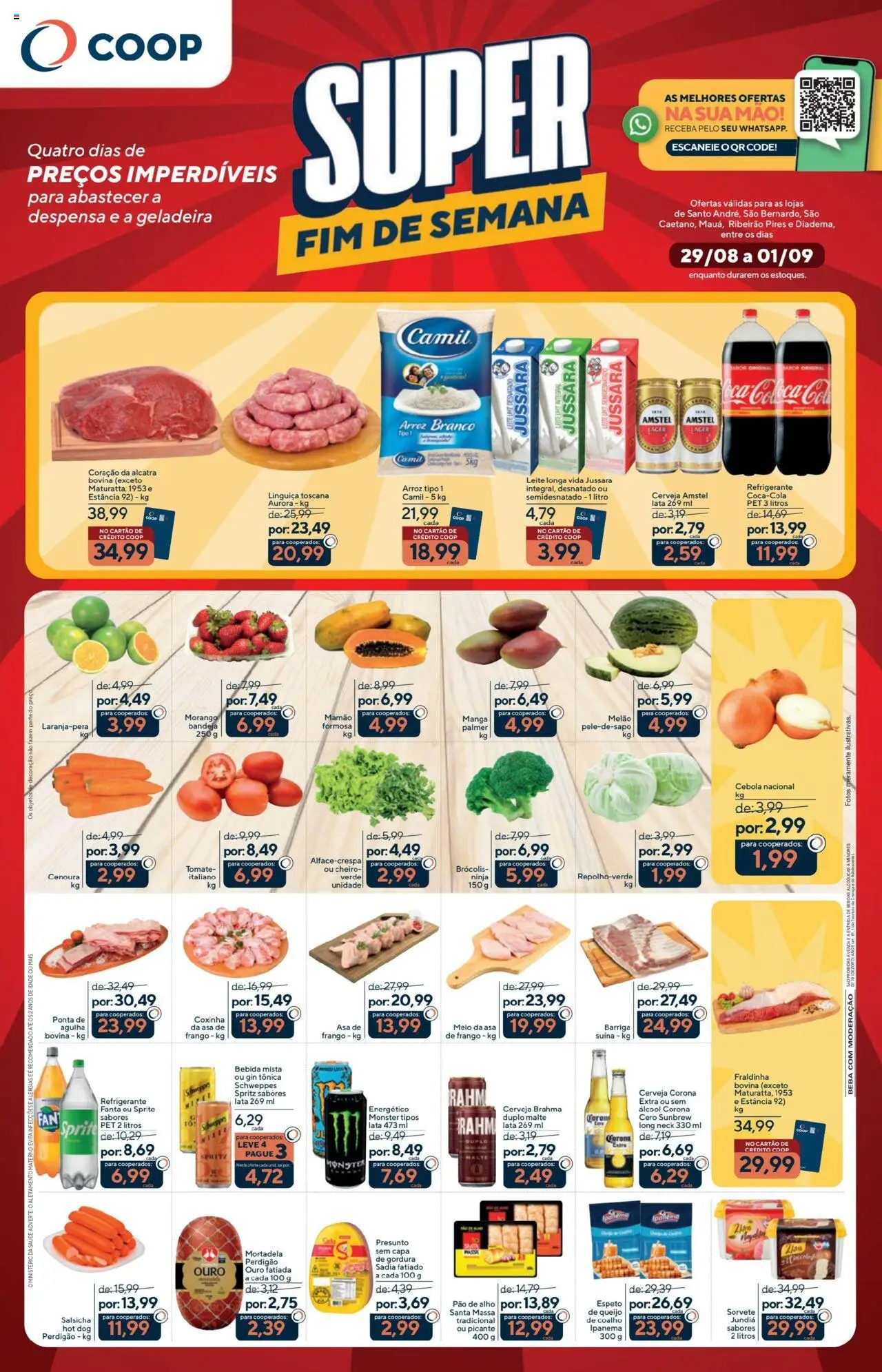 Coop folheto "Ofertas Fim de Semana" válido a partir de 29/08/2025 - número de página 1