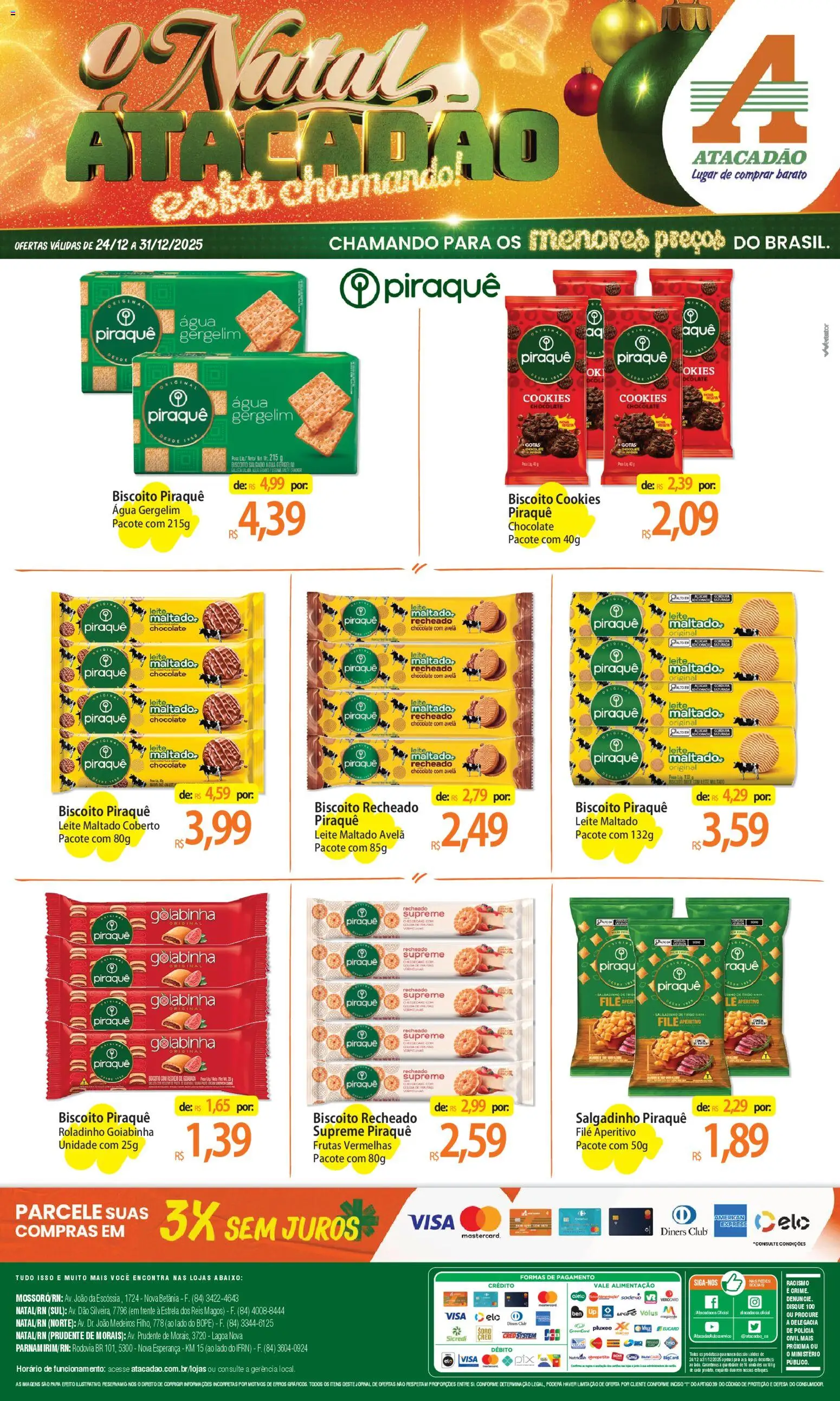Pré-Visualização do folheto "Ofertas - RN" da loja Atacadão válido a partir de 24/12/2025