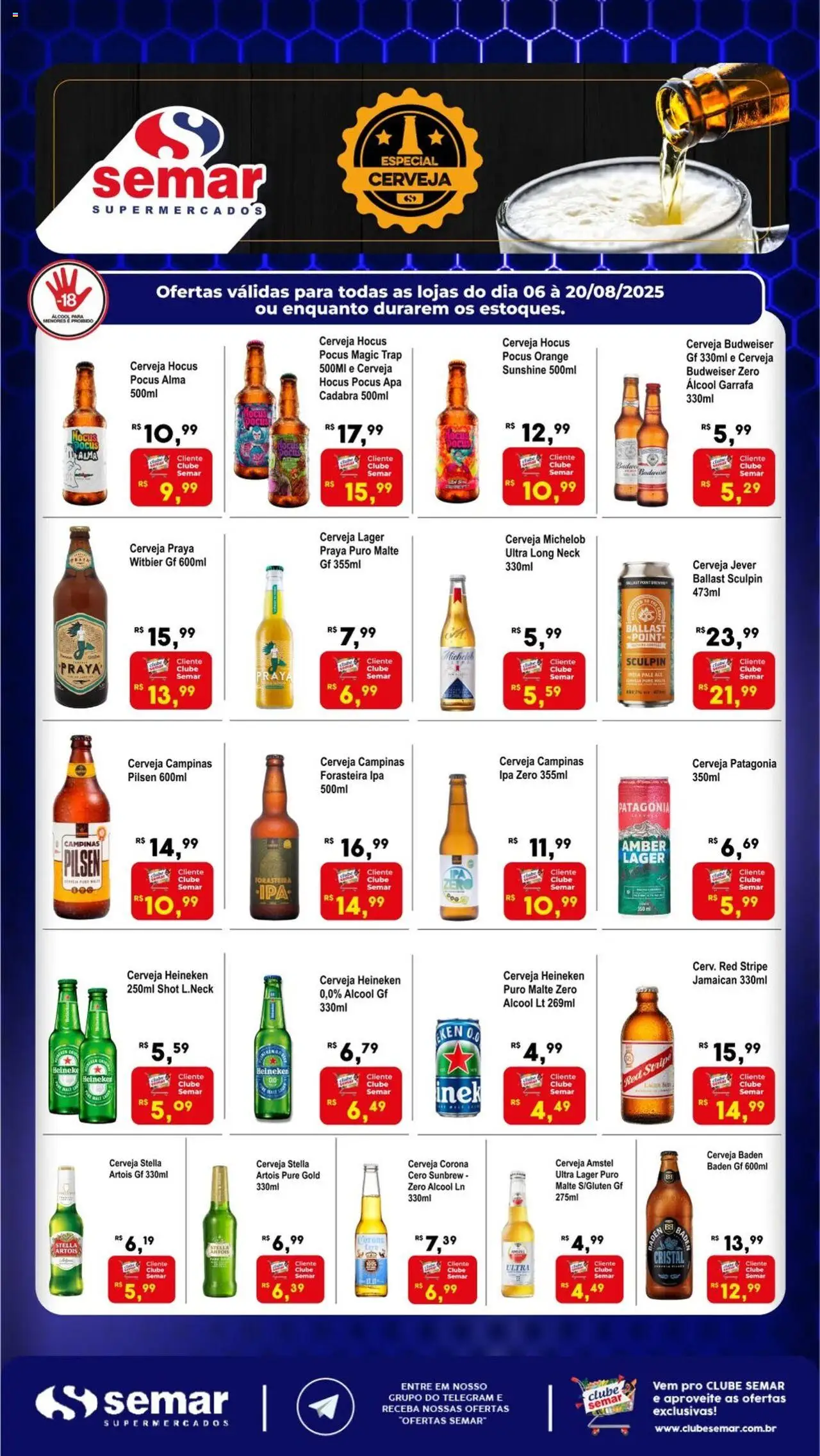 Semar Supermercado folheto "Ofertas Especial Paizão" válido a partir de 06/08/2025 - número de página 1