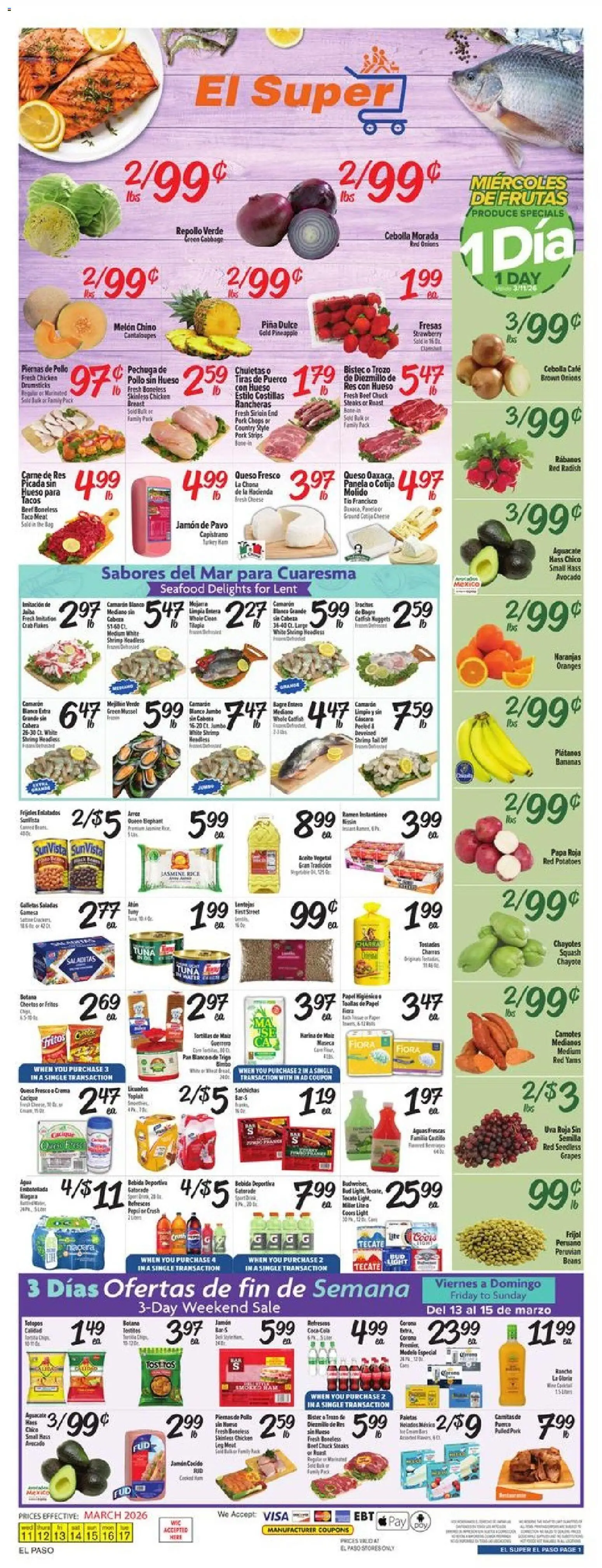 El Super El Super Weekly Ad - TX from 03/11/2026 u003eu003e Flyer