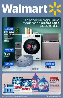 Vista previa las ofertas de la tienda Walmart - Folleto La paz de un hogar limpio y ordenado desde el 26/12/2025 
