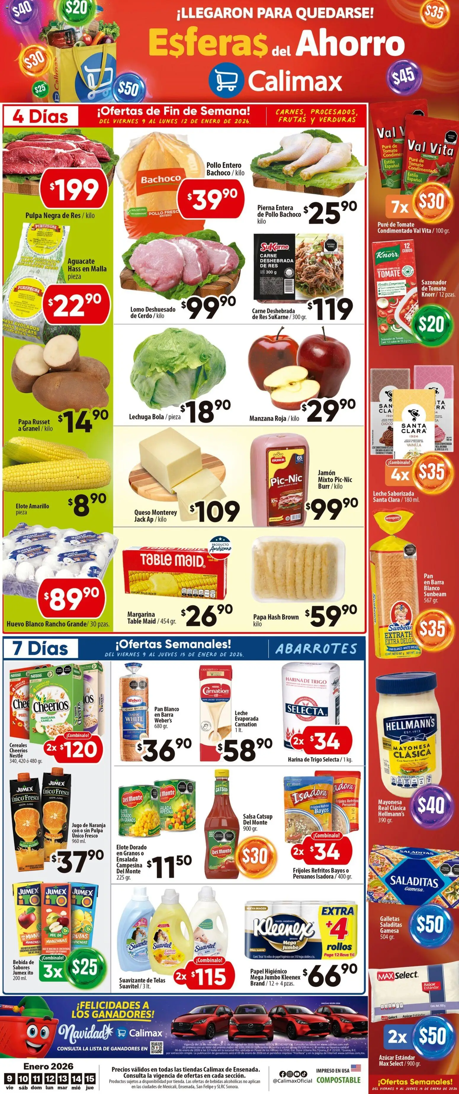 Vista previa las ofertas de la tienda Calimax - Folleto Ensenada desde el 09/01/2026 