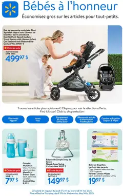 Un aperçu du dépliant Livres pour bébés et enfants du magasin Walmart est valide à partir 17 avr. 2025