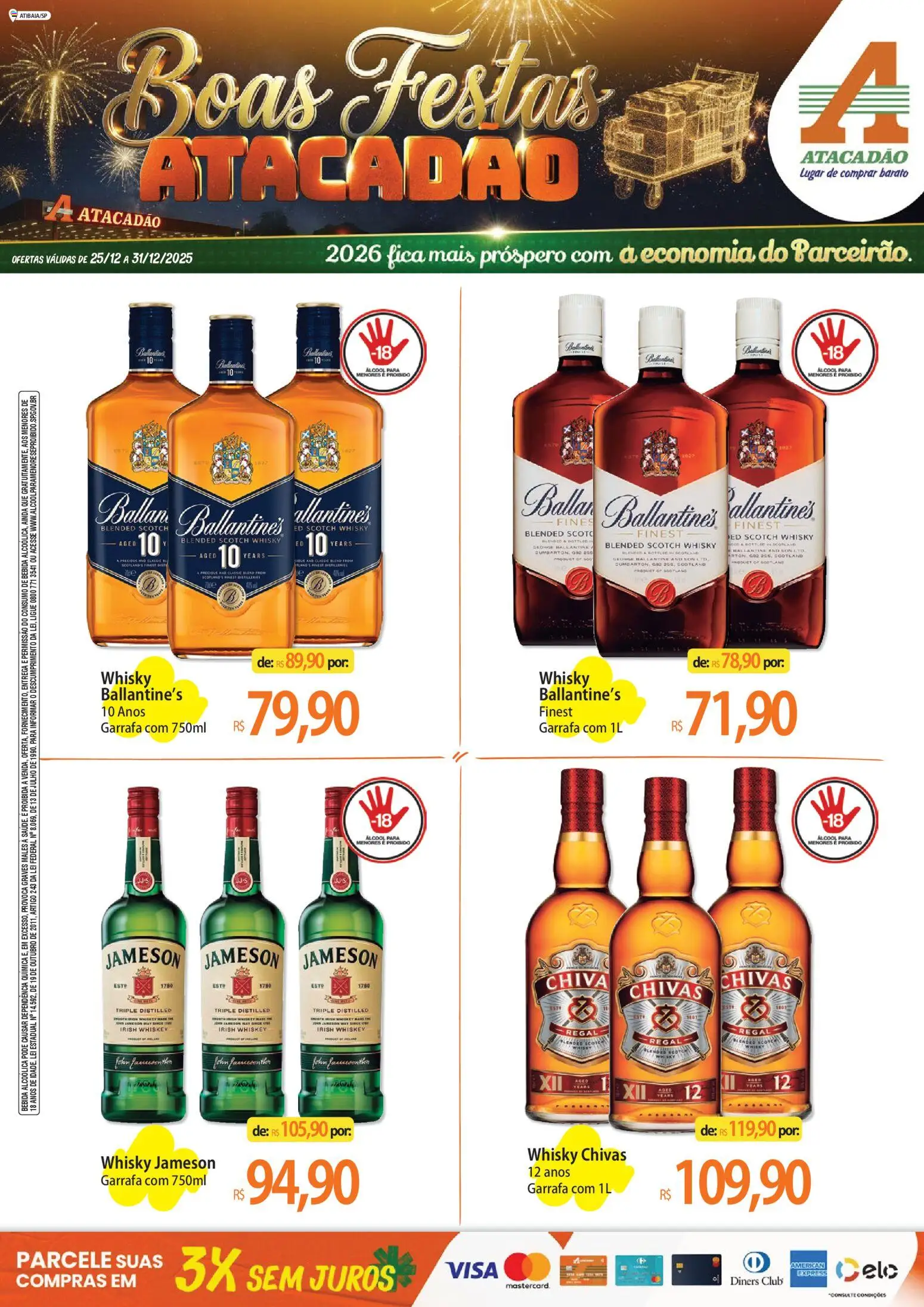 Pré-Visualização do folheto "Ofertas - SP" da loja Atacadão válido a partir de 25/12/2025