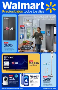 Vista previa las ofertas de la tienda Walmart - Folleto Hogar desde el 17/09/2025 