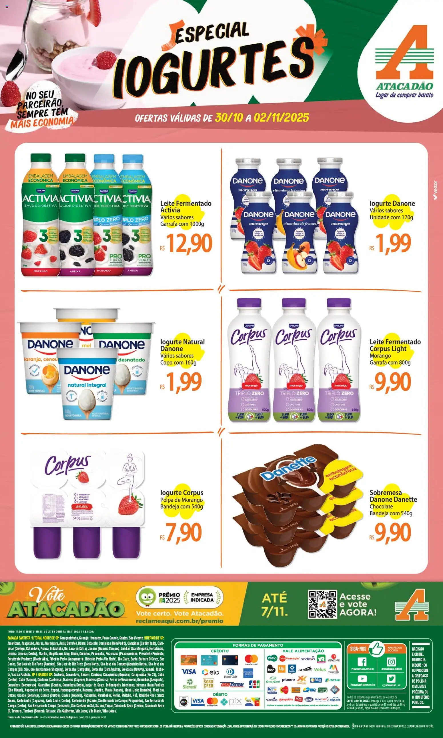 Pré-Visualização do folheto "Ofertas - SP" da loja Atacadão válido a partir de 30/10/2025