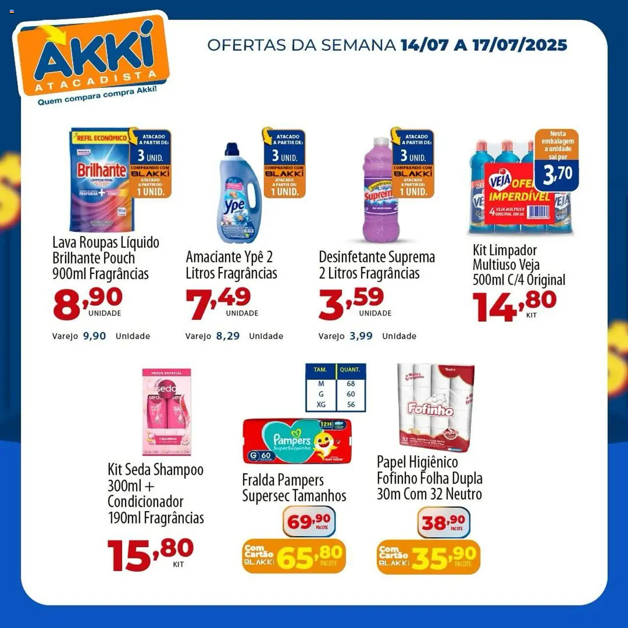 Akki Atacadista folheto "Ofertas da semana" válido a partir de 14/07/2025 - número de página 1