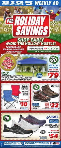 Ad Preview of Big 5 Sporting Goods Weekly Ad from 11/14/2025
