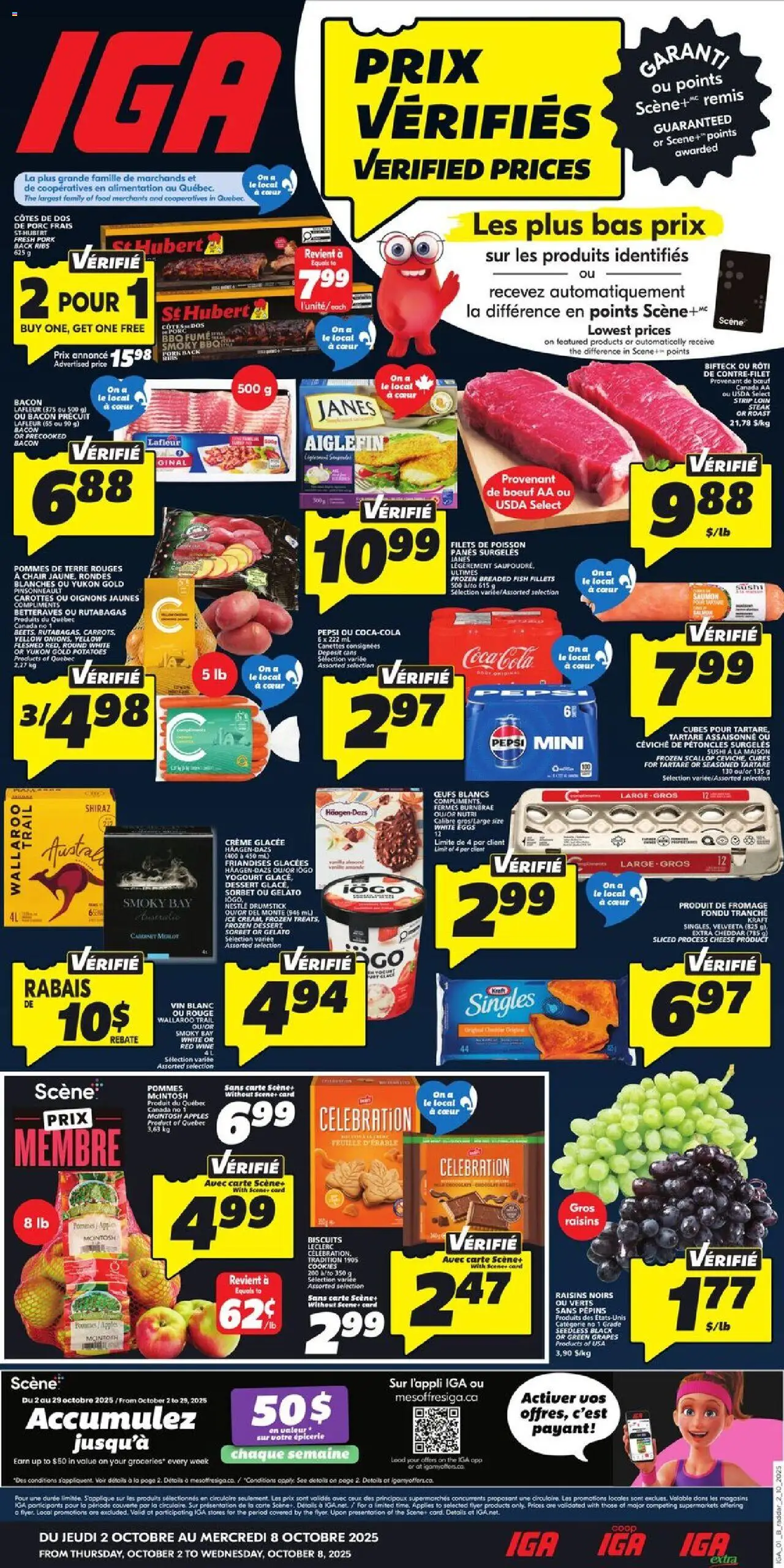 IGA flyer valid from Oct 02, 2025 - page number 1