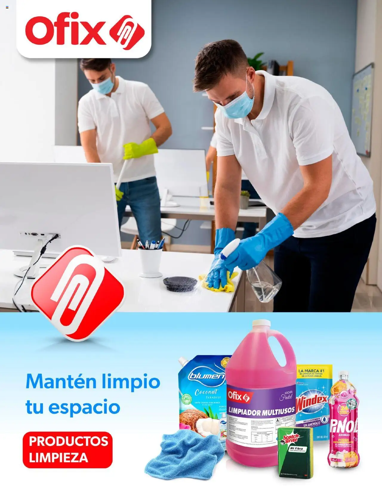 Catálogo Limpieza Ofix y sus promociones válidas desde el 11/03/2025 - Número de página 1 - Jabón líquido, Brillo, Limpiador, Desinfectante, Jabón