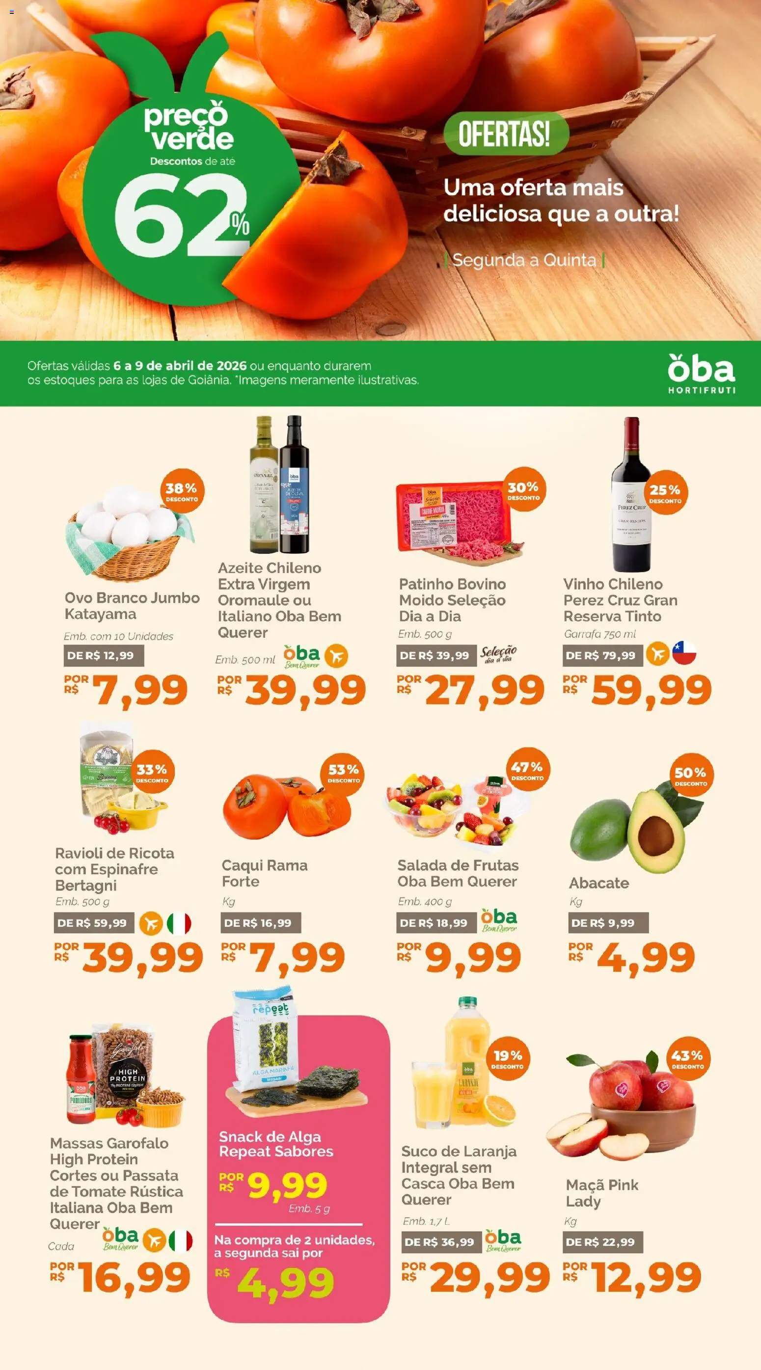 Pré-Visualização do folheto "Oba Hortifruti - Ofertas da semana" da loja Oba Hortifruti válido a partir de 06/04/2026