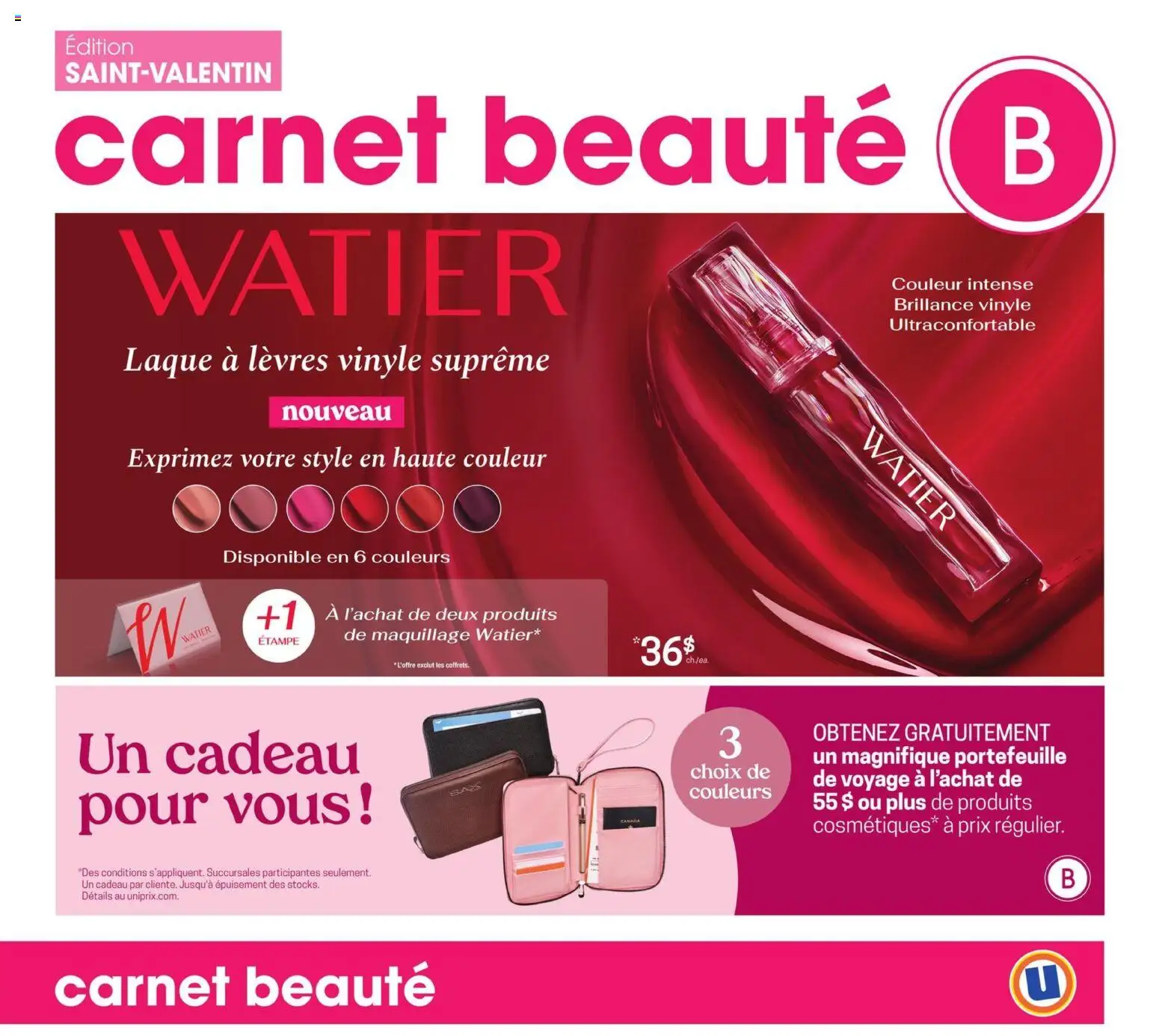 Preview of leaflet Carnet Beauté from shop Uniprix is valid from Feb 05, 2026
