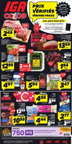 Un aperçu du dépliant Weekly flyer / circulaire du magasin IGA est valide à partir 10 juill. 2025