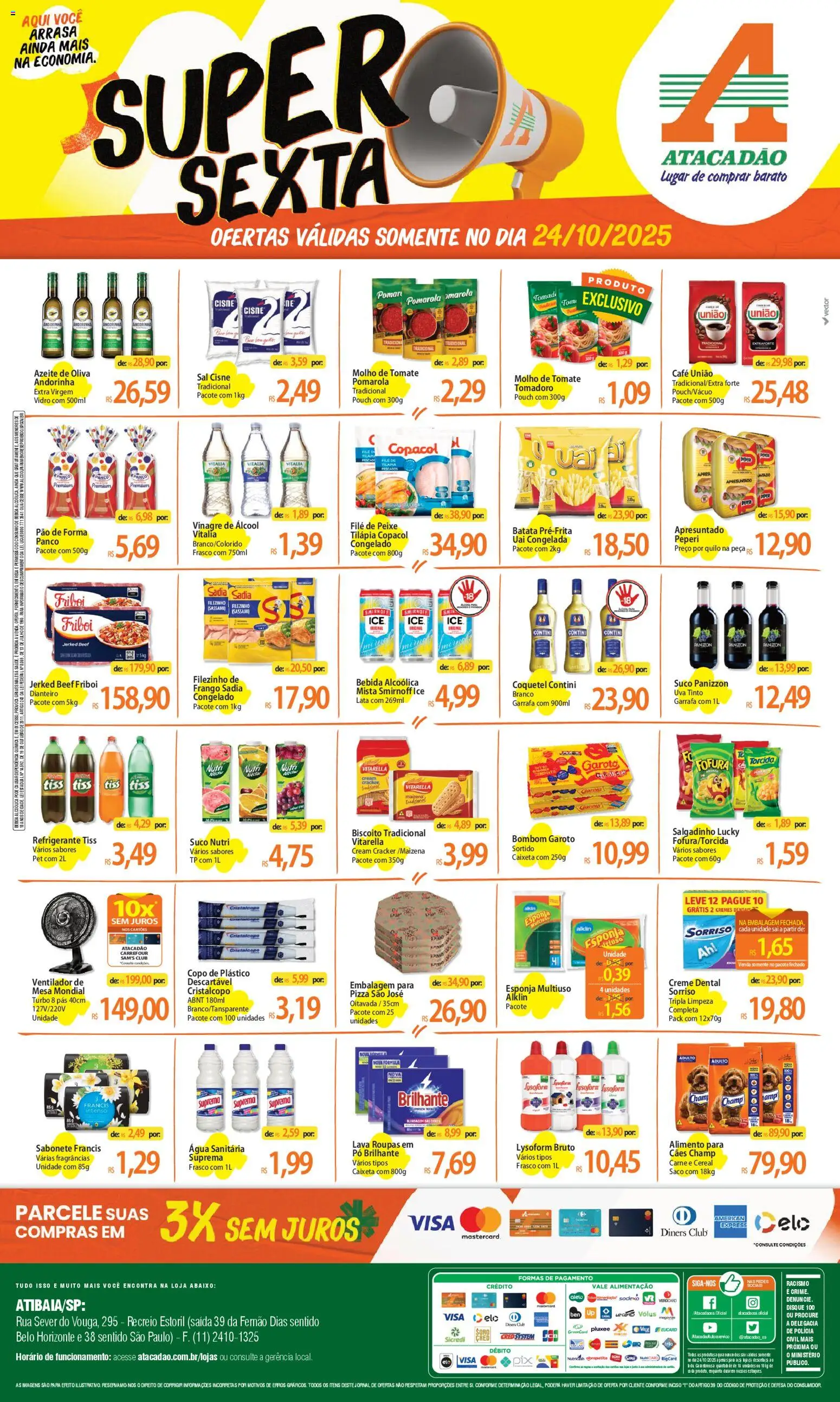 Atacadão folheto "Ofertas - SP" válido a partir de 24/10/2025 - número de página 1