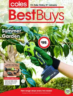 Preview of catalogue BestBuys - Summer Garden from shop Coles valid 02/01/2026