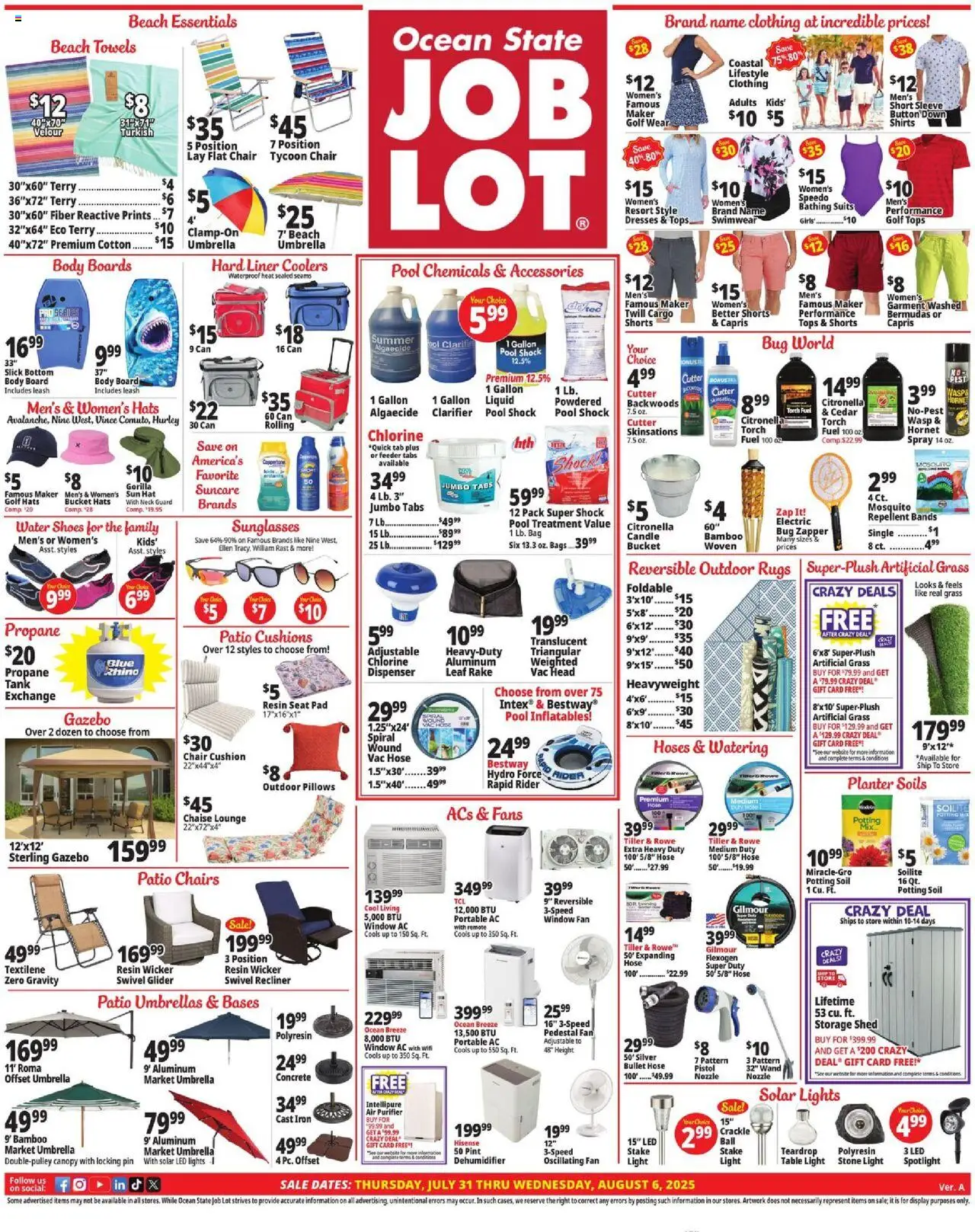 Ocean State Job Lot Weekly Ad from 07/31/2025 - Flyer - Page number 1