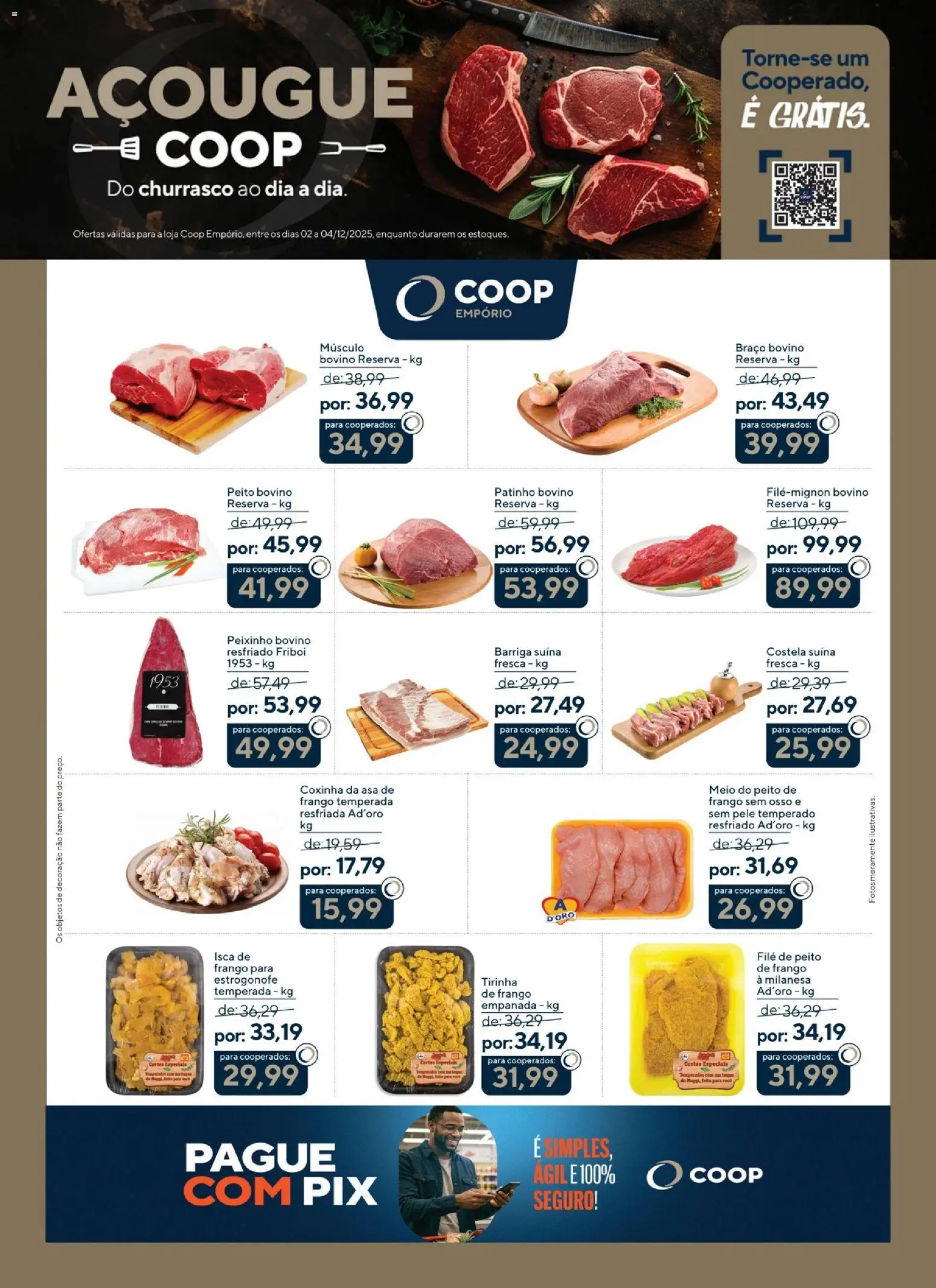 Pré-Visualização do folheto "Ofertas do Açougue Benassi" da loja Coop válido a partir de 02/12/2025
