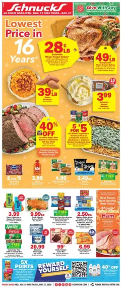 Ad Preview of Schnucks Weekly Print Ad - IN from 11/19/2025
