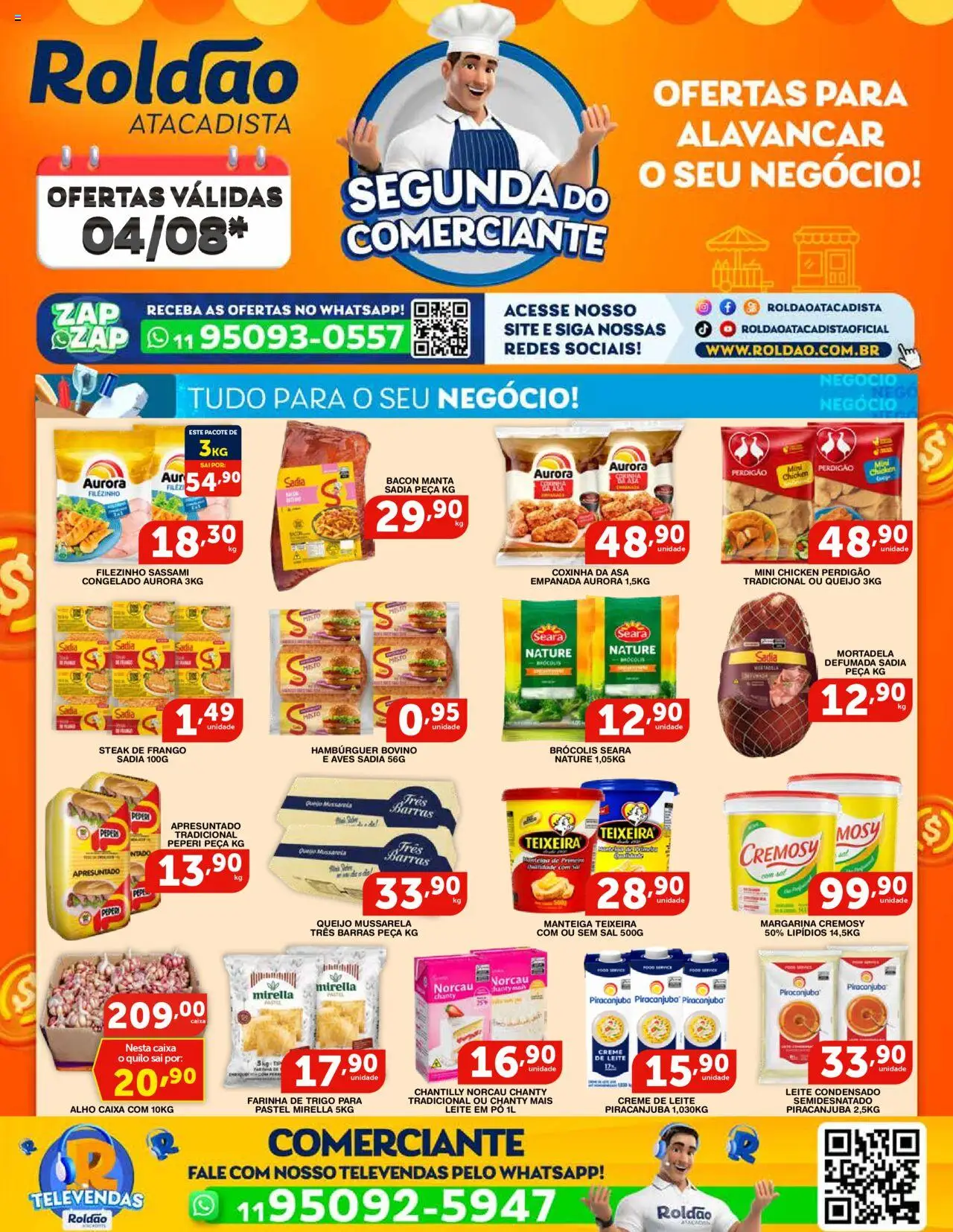 Roldão folheto "Ofertas Segunda do Comerciante" válido a partir de 04/08/2025 - número de página 1