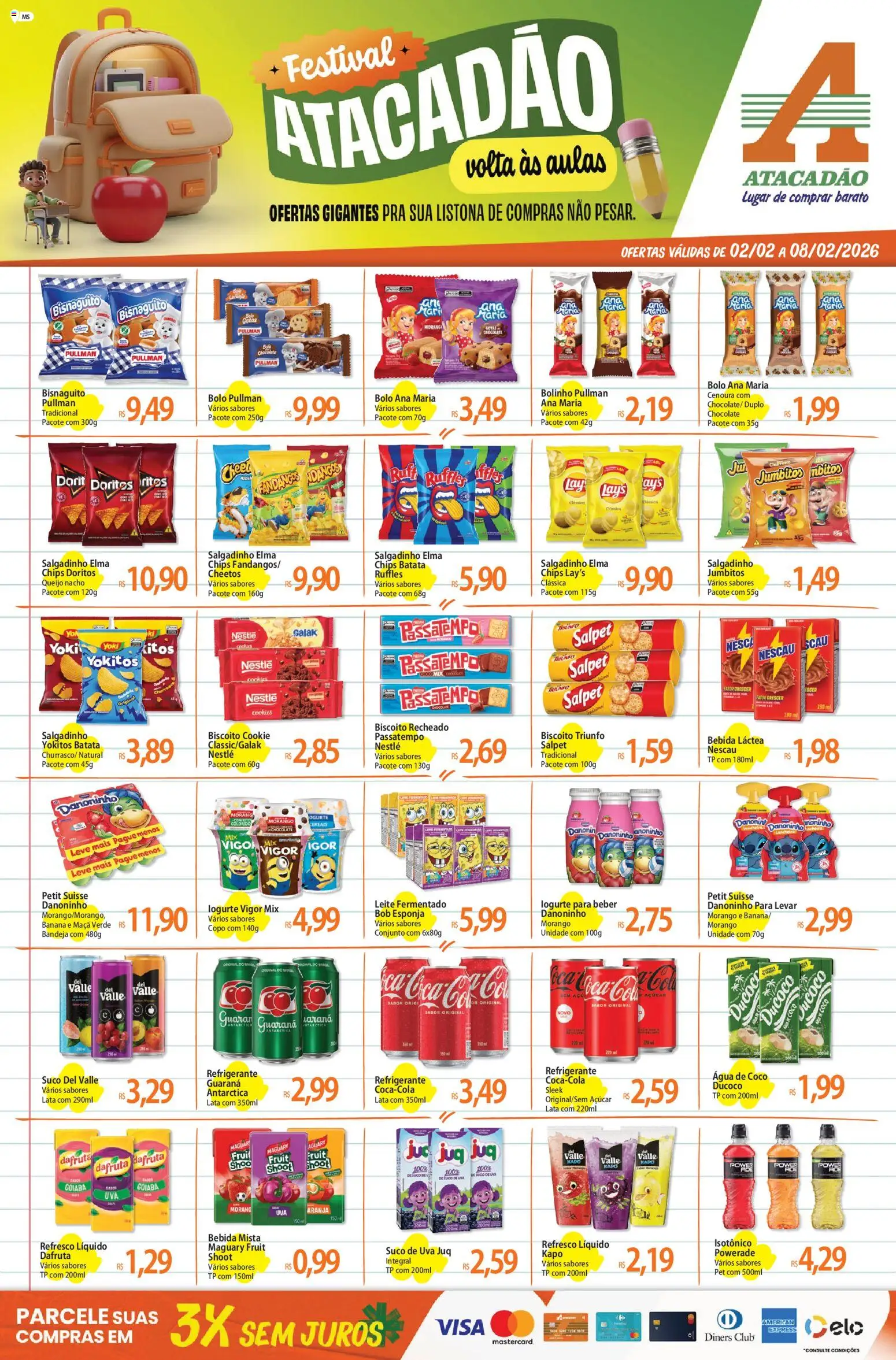 Pré-Visualização do folheto "Ofertas - MS" da loja Atacadão válido a partir de 02/02/2026