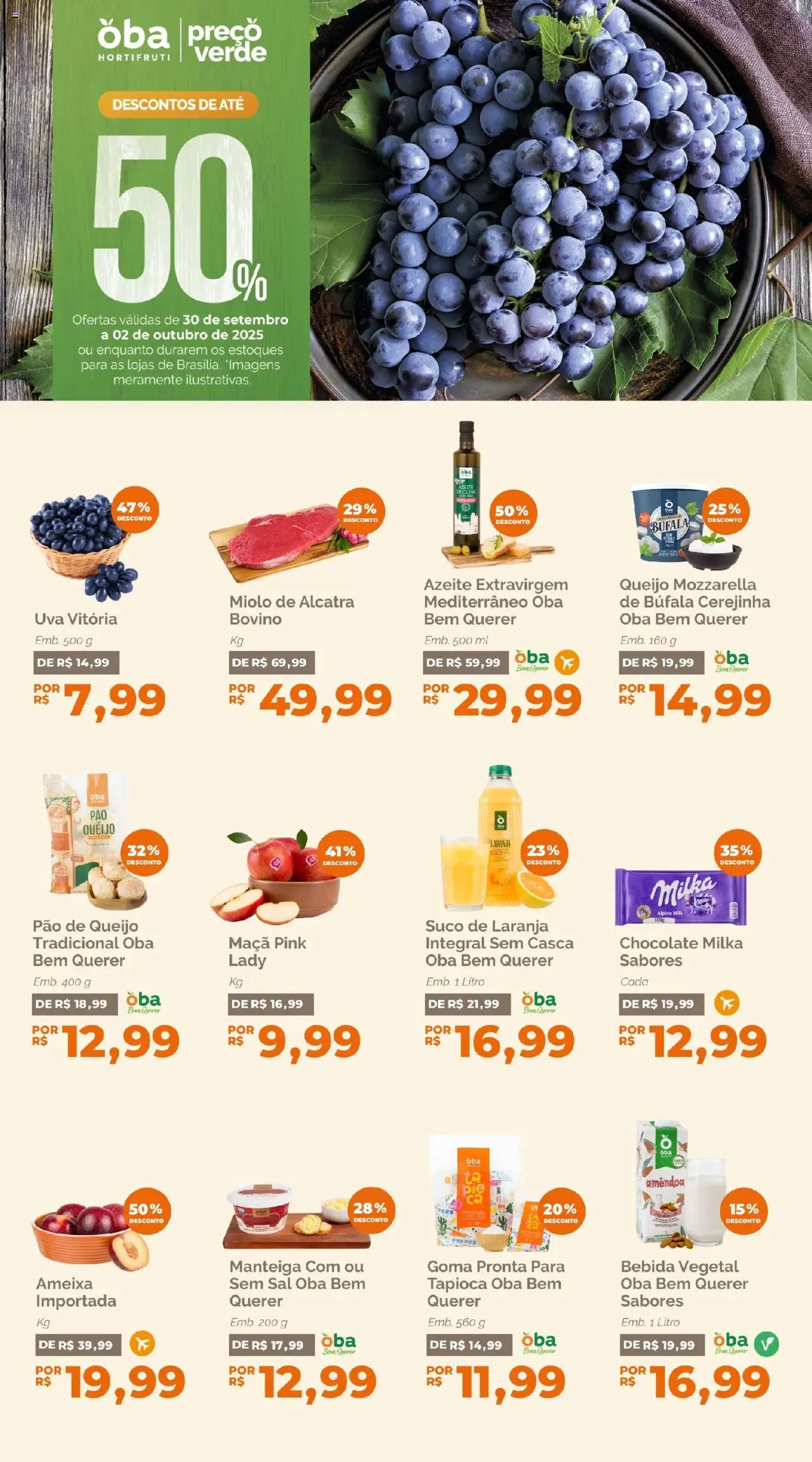 Oba Hortifruti folheto "Ofertas da semana" válido a partir de 30/09/2025 - número de página 1