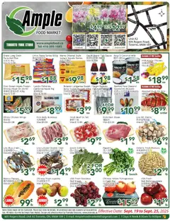Preview of leaflet Weekly flyer Toronto York from shop Ample Food Market is valid from Sep 19, 2025