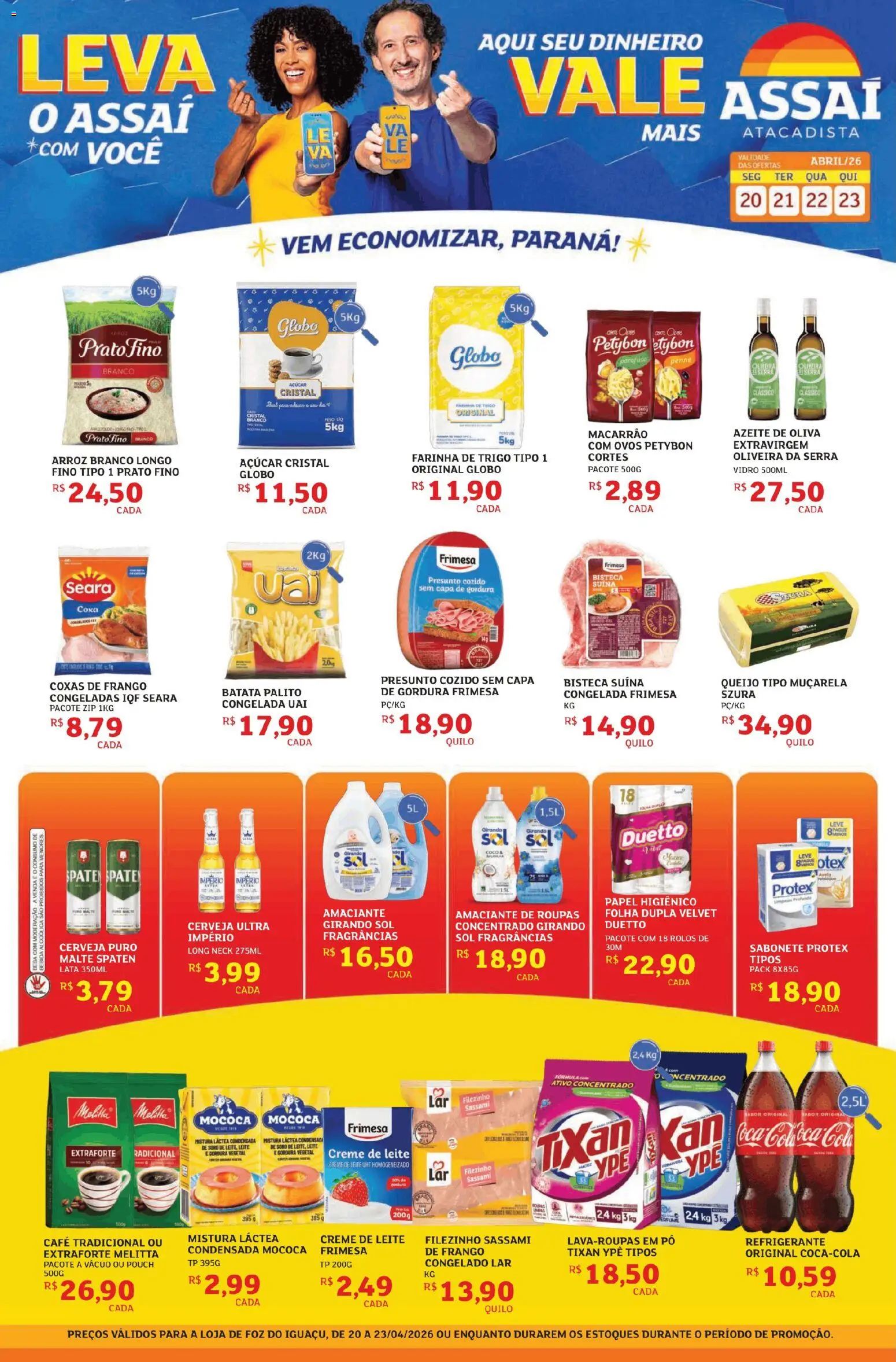 Pré-Visualização do folheto "Assaí Atacadista ofertas - PR" da loja Assaí Atacadista válido a partir de 20/04/2026