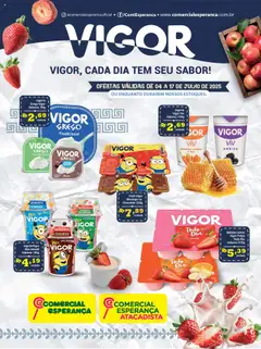 Pré-Visualização do folheto "Ofertas Vigor" da loja Comercial Esperança válido a partir de 04/07/2025