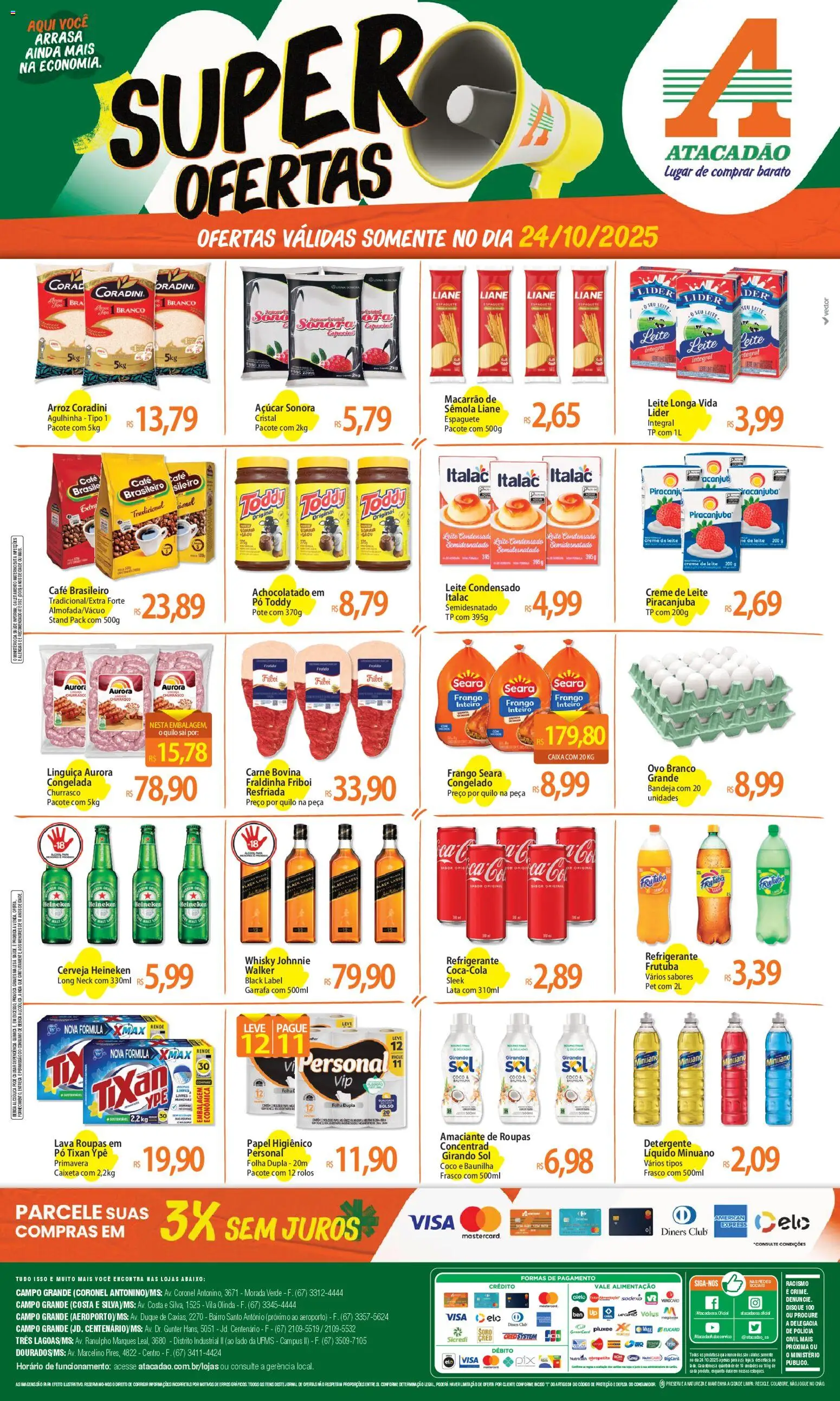 Atacadão folheto "Ofertas - MS" válido a partir de 24/10/2025 - número de página 1