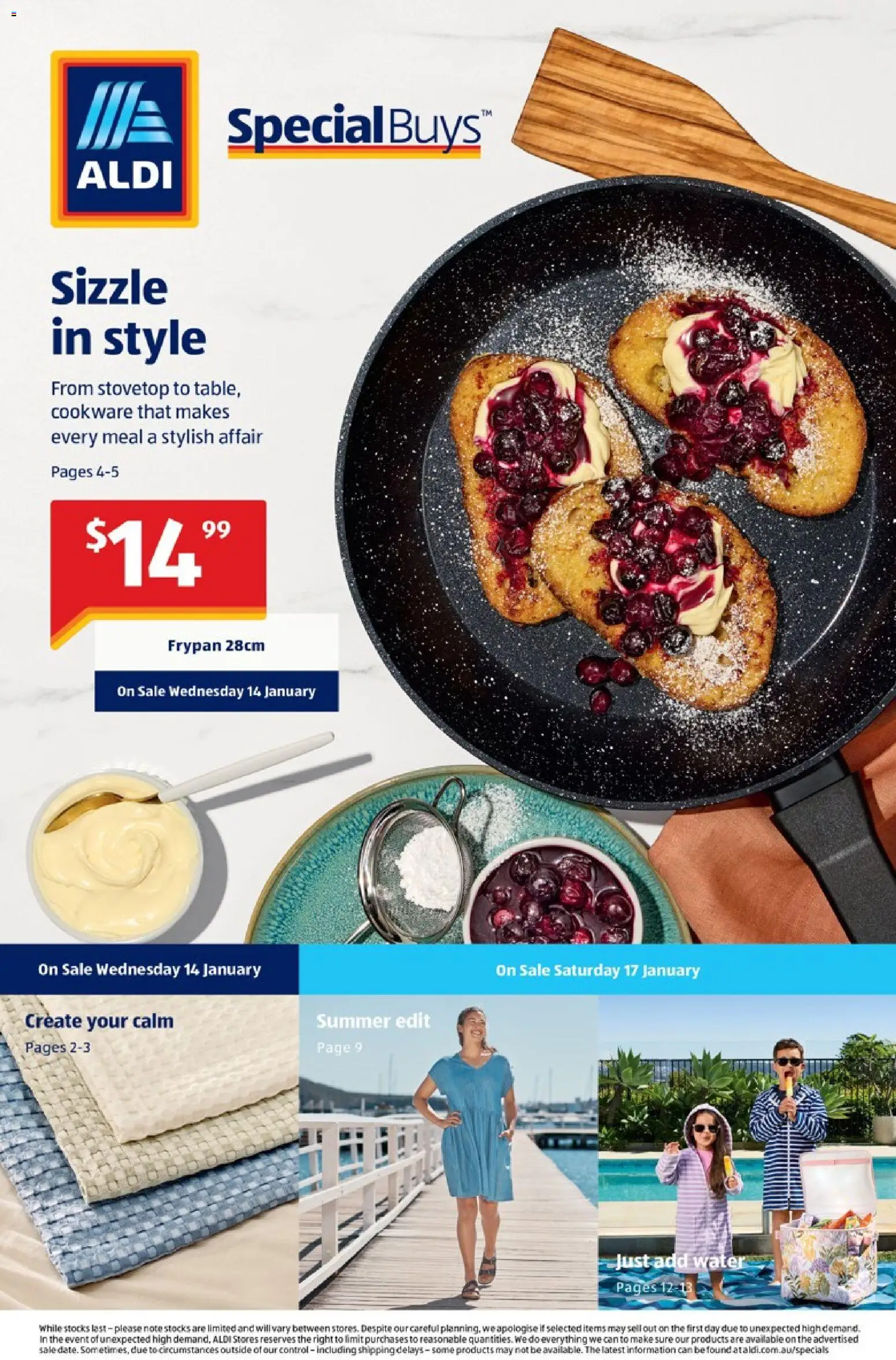 Preview of catalogue Aldi Specials Catalogue from shop Aldi valid 14/01/2026