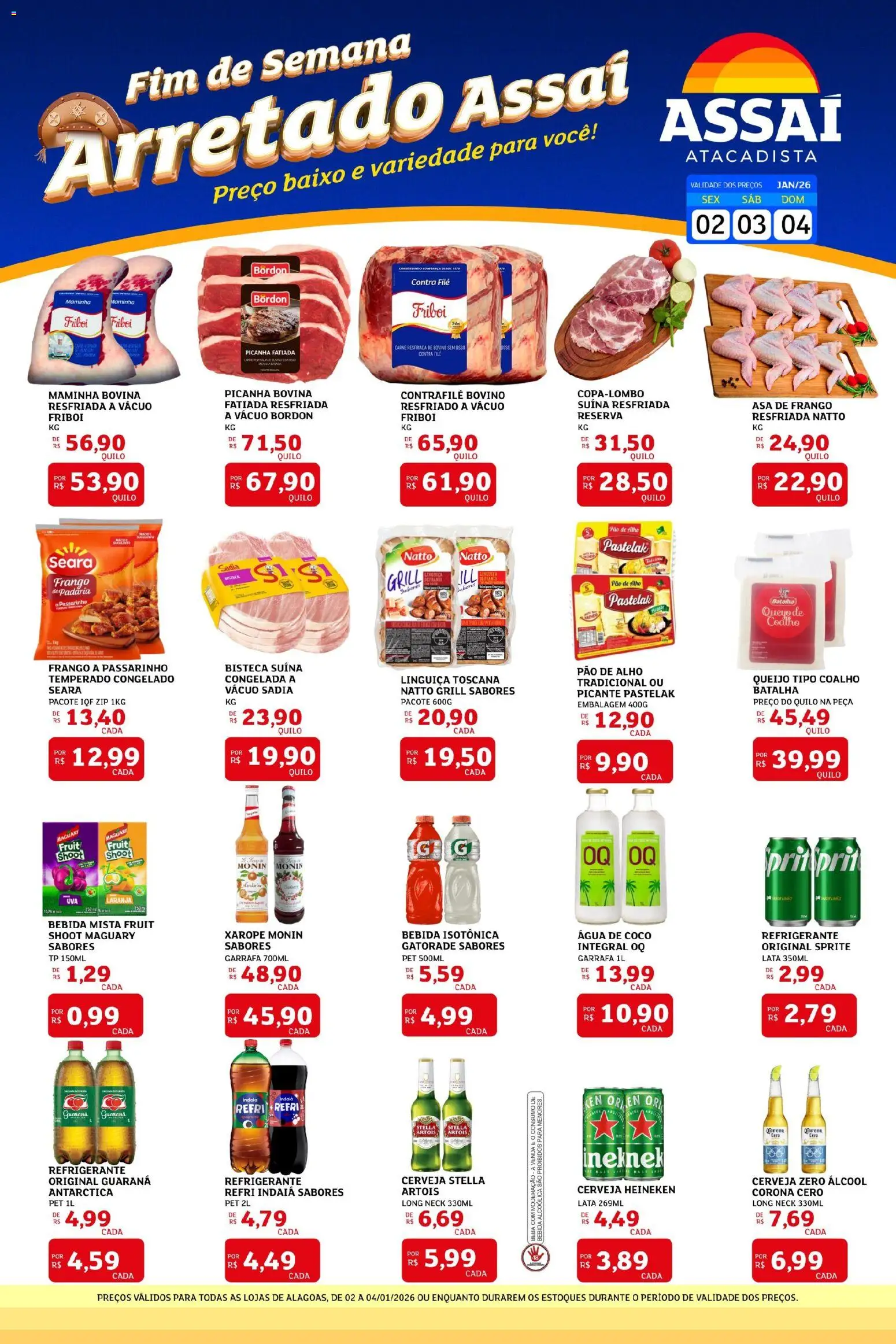 Pré-Visualização do folheto "Encarte - AL" da loja Assaí Atacadista válido a partir de 02/01/2026