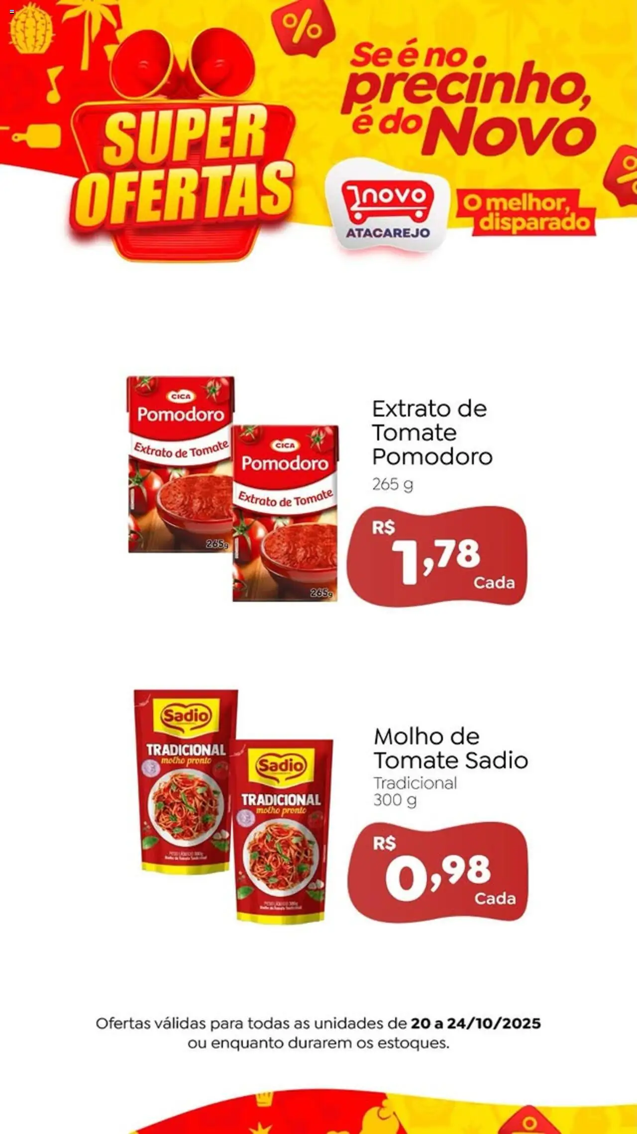 Novo Atacarejo folheto "Ofertas da semana" válido a partir de 20/10/2025 - número de página 1
