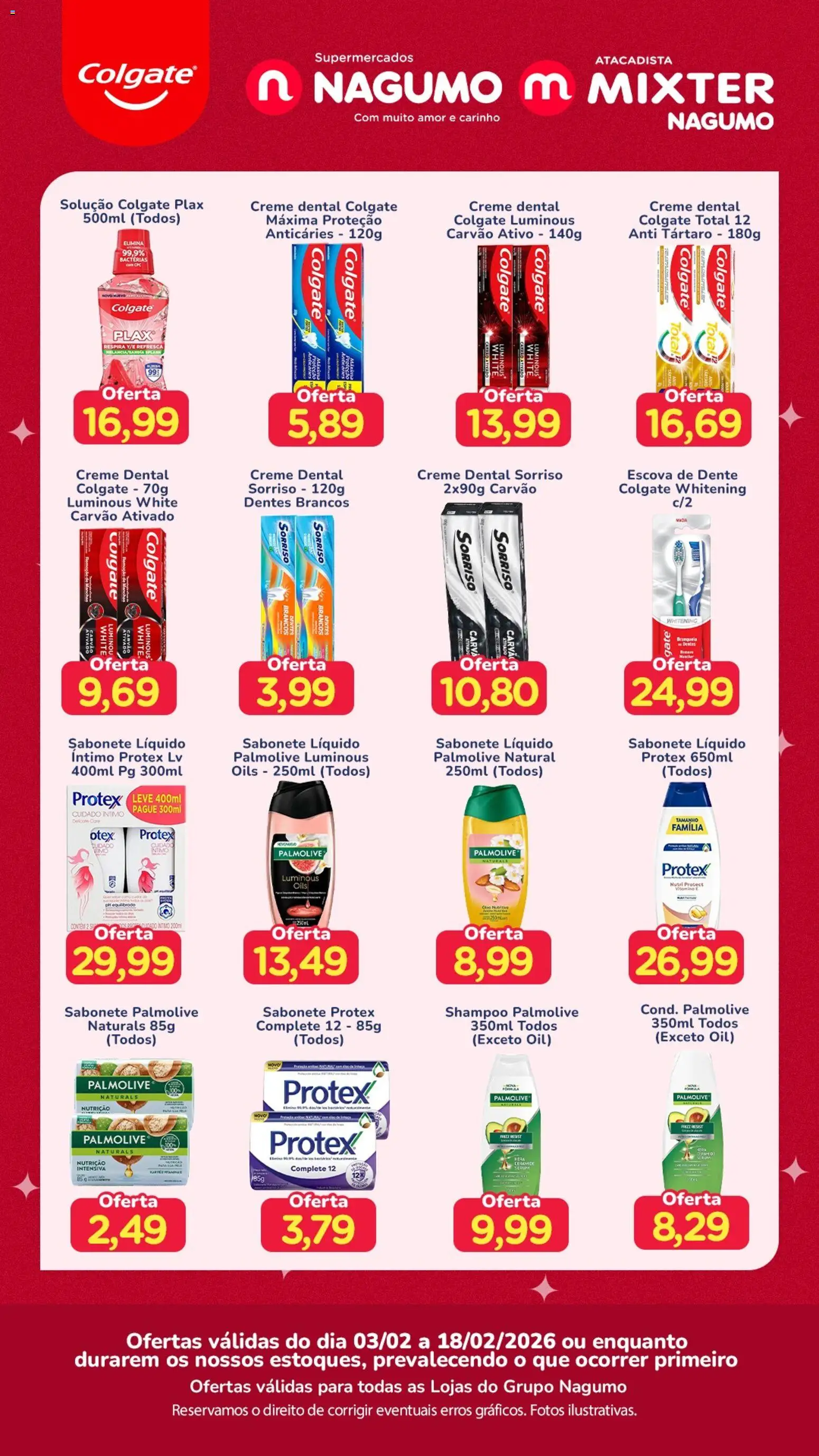 Pré-Visualização do folheto "Ofertas Colgate" da loja Nagumo válido a partir de 03/02/2026