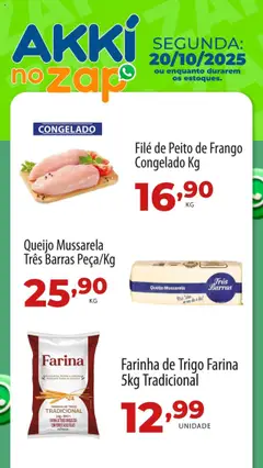 Pré-Visualização do folheto "Ofertas do Dia" da loja Akki Atacadista válido a partir de 20/10/2025