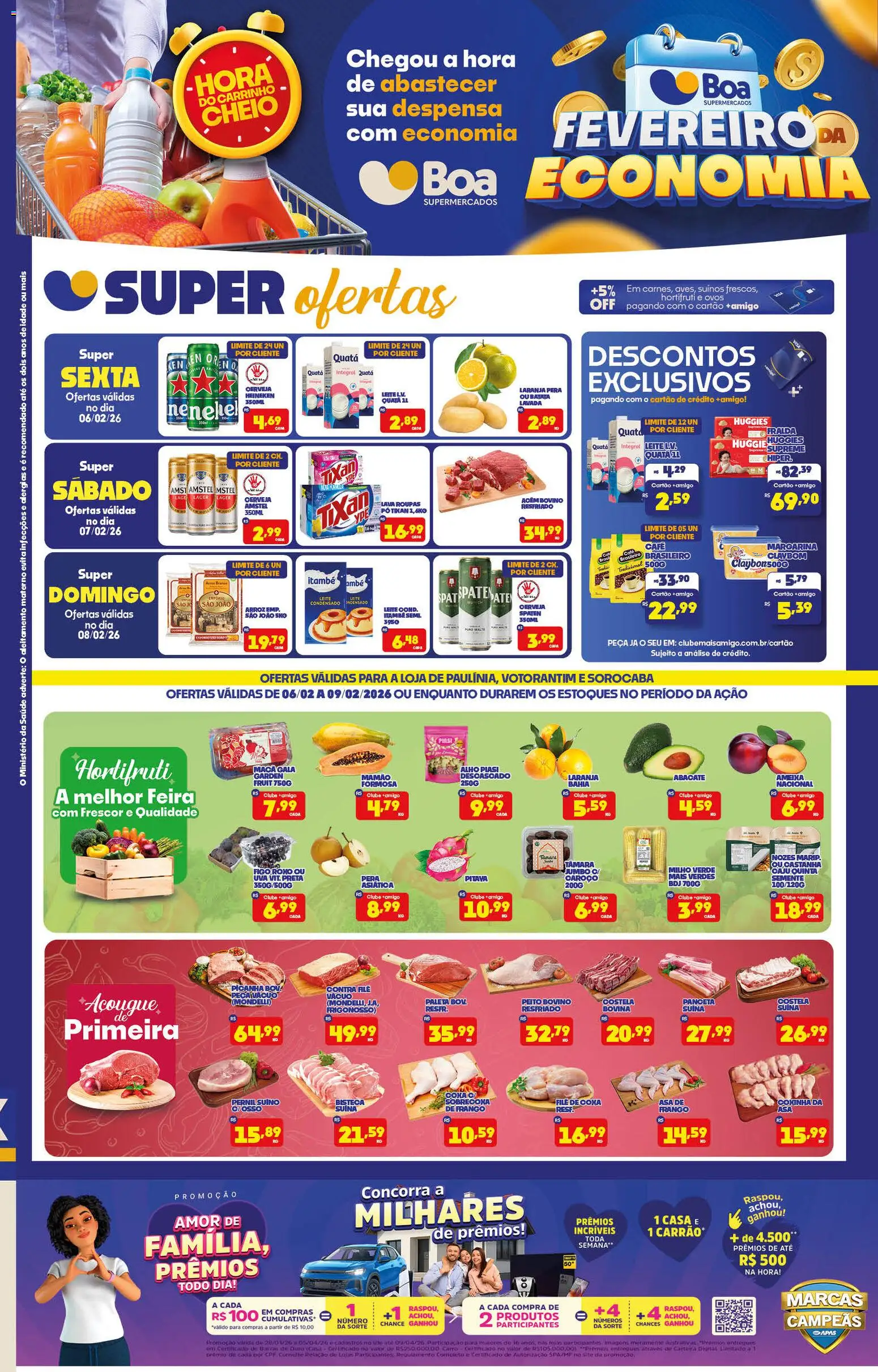 Pré-Visualização do folheto "Ofertas da semana" da loja Boa Supermercados válido a partir de 06/02/2026
