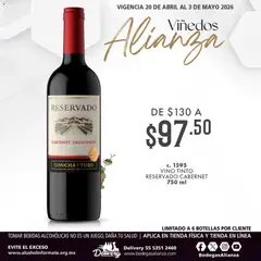 Vista previa las ofertas de la tienda Bodegas Alianza - Bodegas Alianza catálogo Viñedos Alianza desde el 20/04/2026 