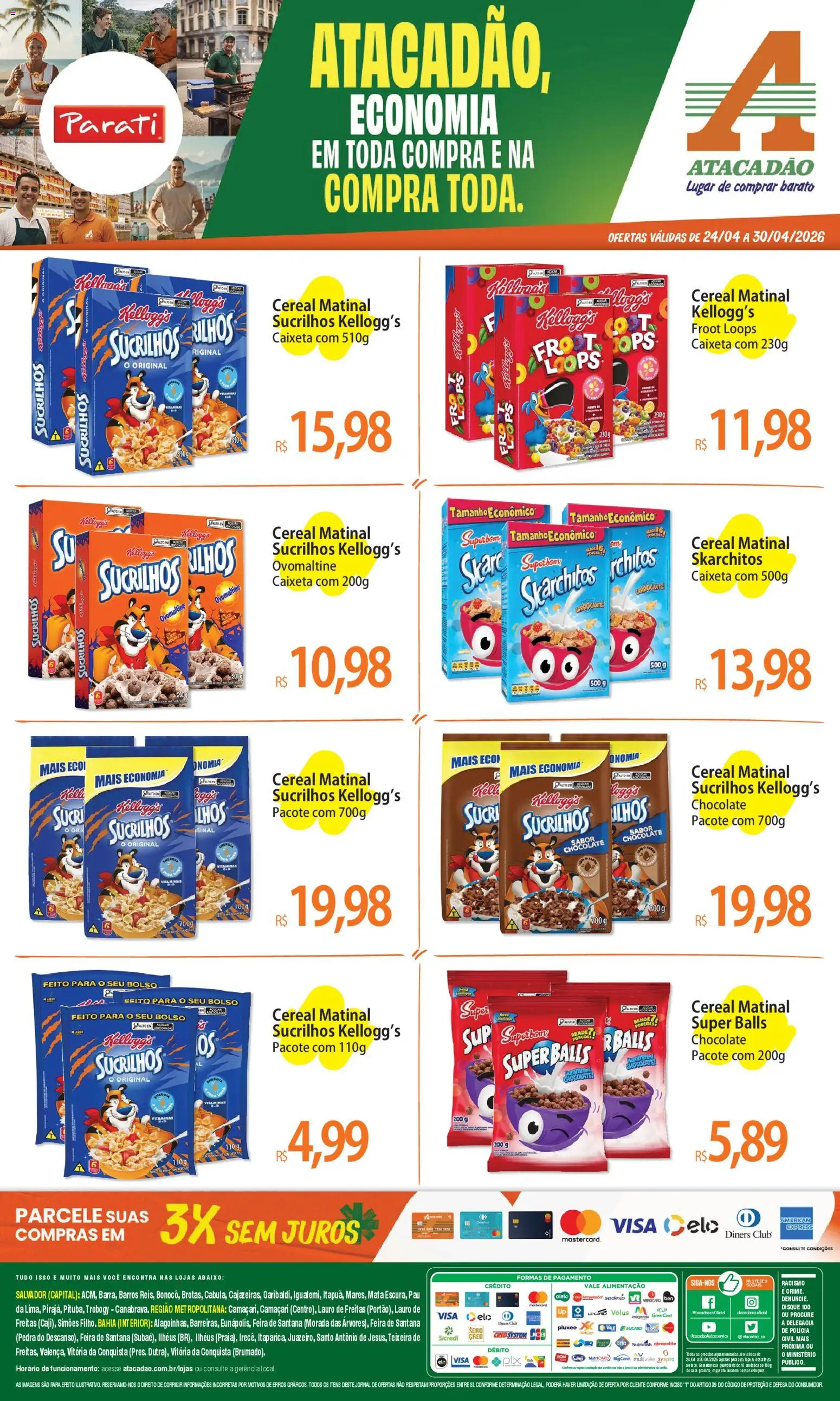 Pré-Visualização do folheto "Atacadão ofertas - BA" da loja Atacadão válido a partir de 24/04/2026