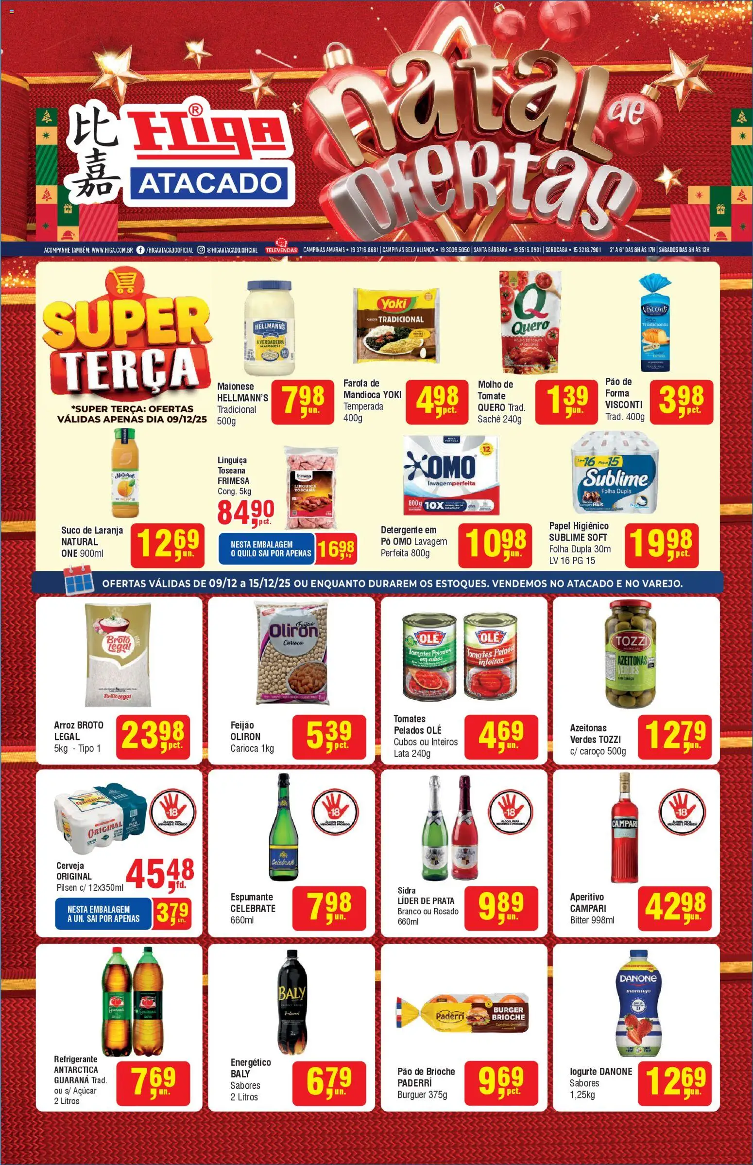 Pré-Visualização do folheto "Ofertas da semana" da loja Higa Atacado válido a partir de 09/12/2025