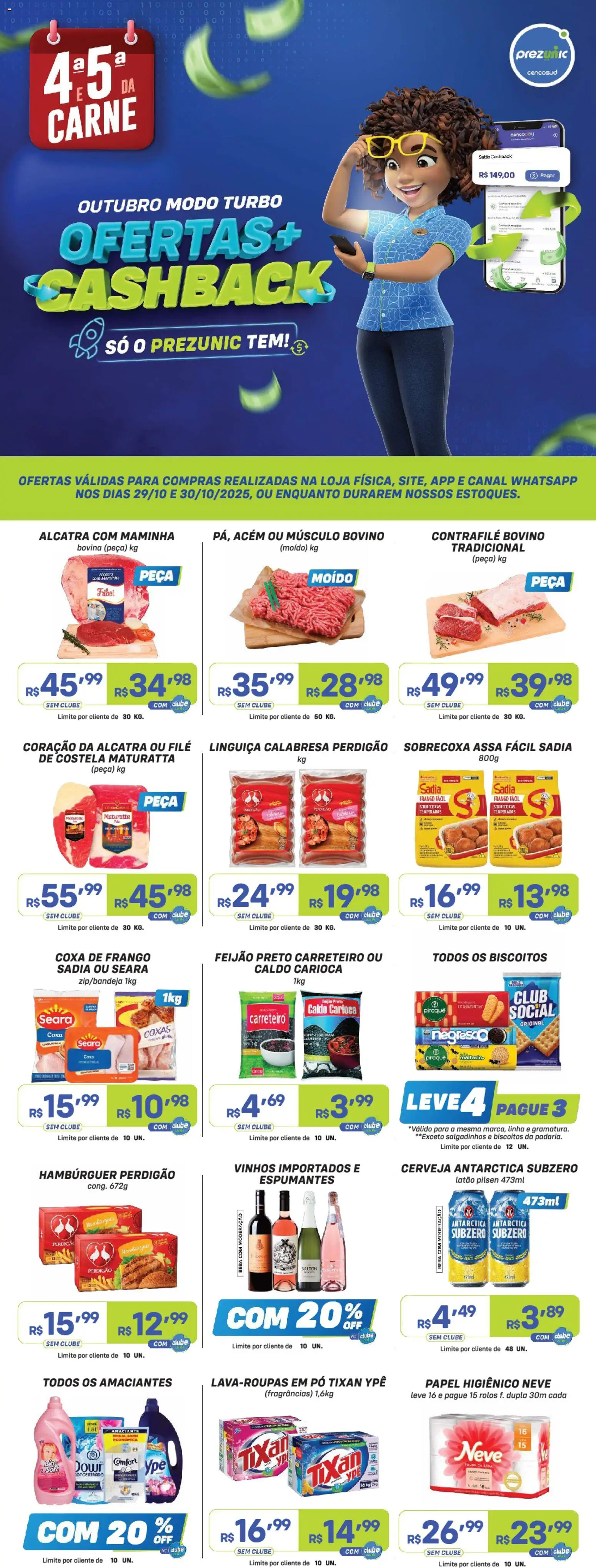 Pré-Visualização do folheto "Encarte" da loja Prezunic válido a partir de 29/10/2025