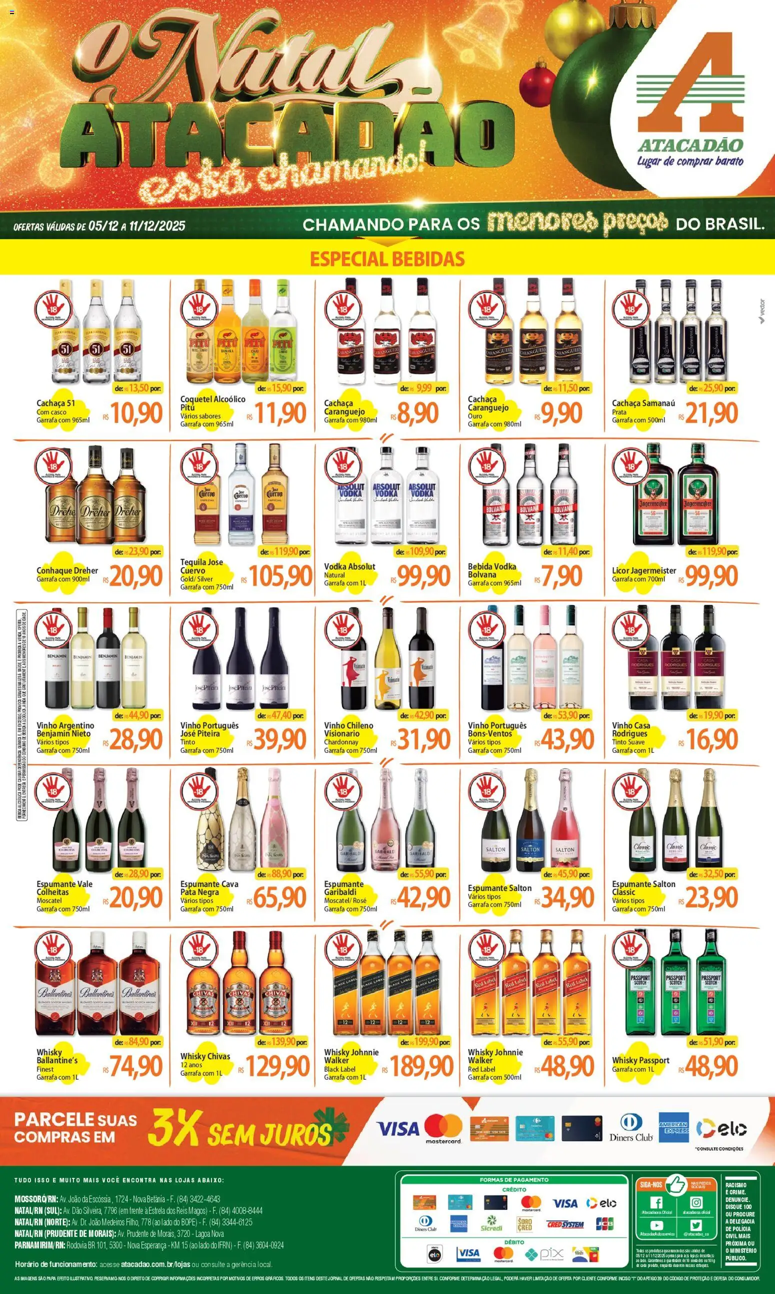 Pré-Visualização do folheto "Ofertas - RN" da loja Atacadão válido a partir de 05/12/2025