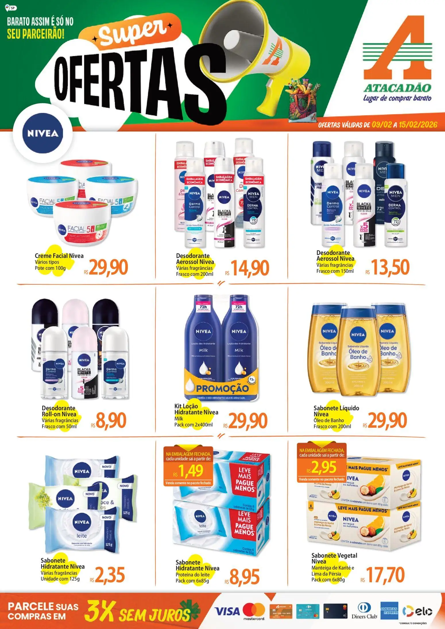 Pré-Visualização do folheto "Ofertas - SP" da loja Atacadão válido a partir de 09/02/2026