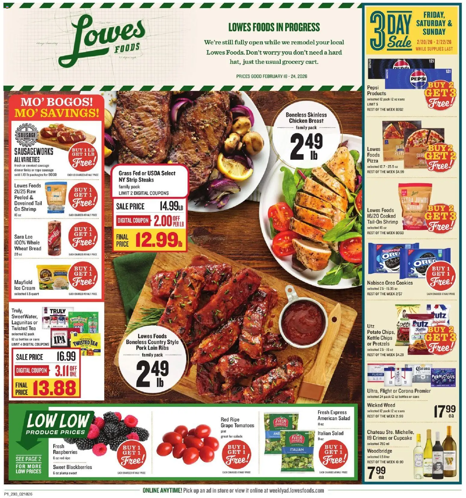 Ad Preview of Lowes Foods Weekly Ad - SC from 02/18/2026