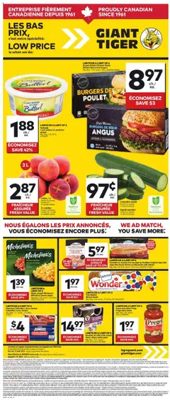 Un aperçu du dépliant Circulaire du magasin Giant Tiger est valide à partir 6 août 2025