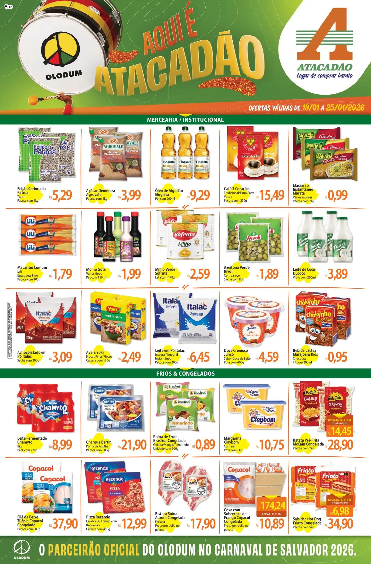 Pré-Visualização do folheto "Ofertas - BA" da loja Atacadão válido a partir de 19/01/2026