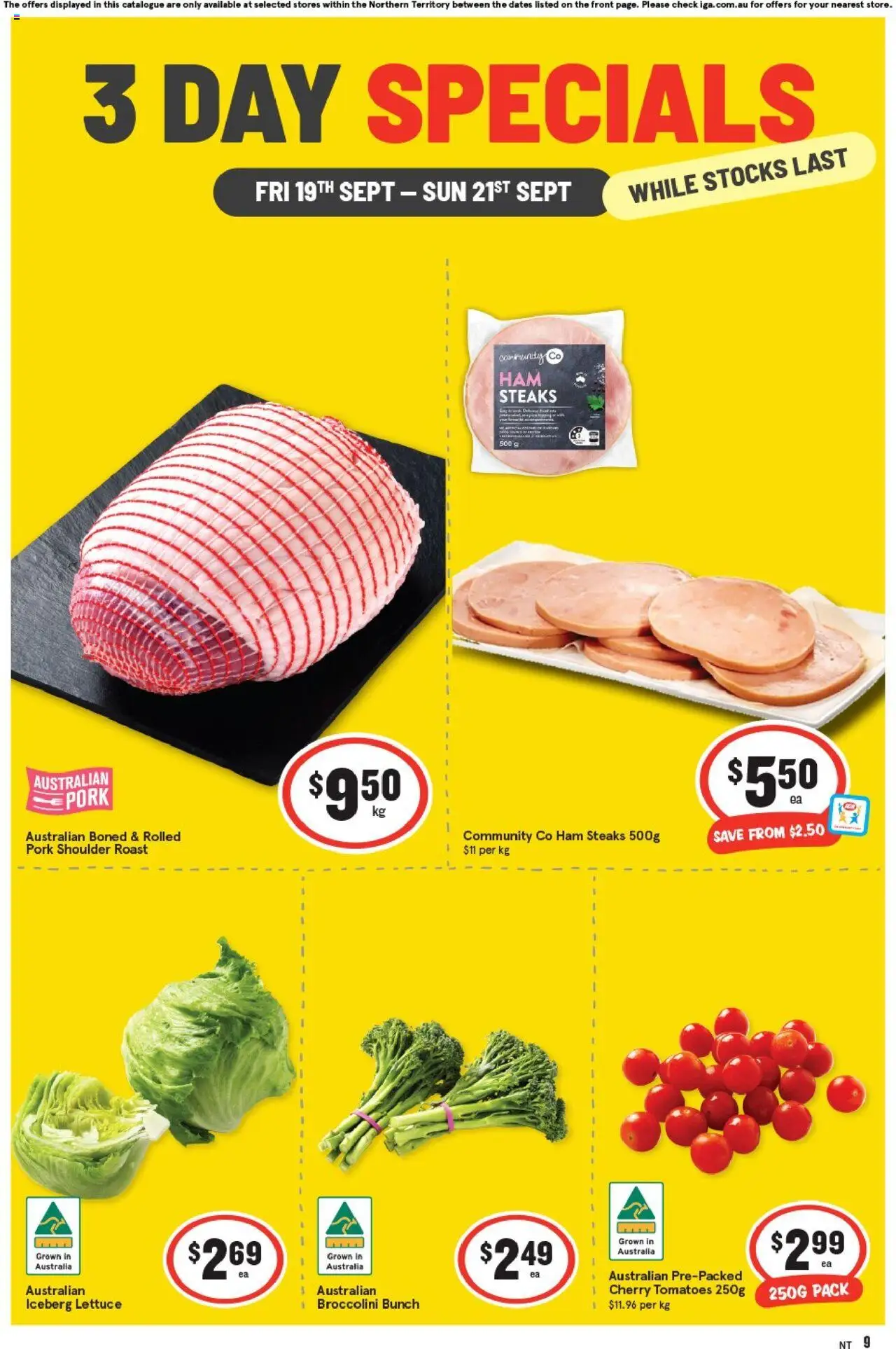 IGA catalogue valid from 19/09/2025 - page 1