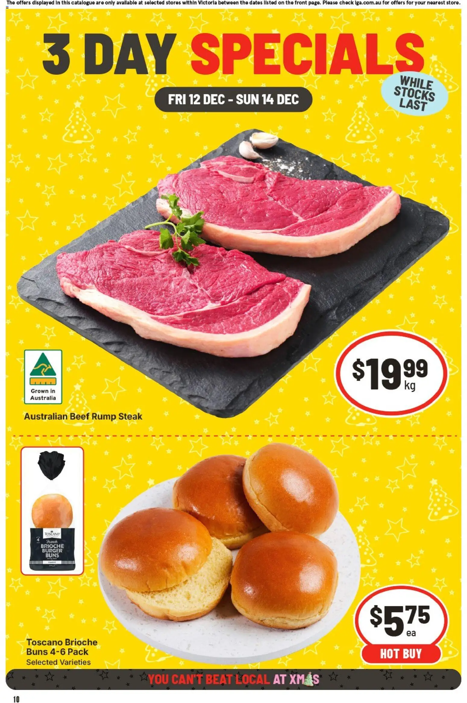 Preview of catalogue 3 Day Specials VIC from shop IGA valid 12/12/2025