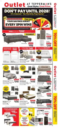 Preview of leaflet Outlet from shop Tepperman's is valid from Nov 06, 2025